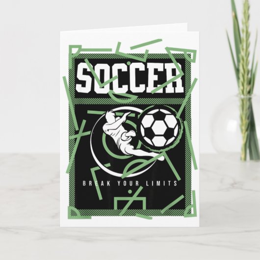 サッカー 限界を超えろ アティチュード T シャツ カード (正面)