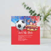 サッカー ４日 アメリカ 独立記念日 招待状 (スタンド正面)