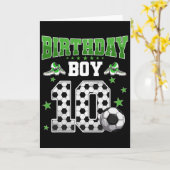 サッカー 10歳の誕生日 男の子 10才 スポーツ 10周年 ボ カード (黄色い花)