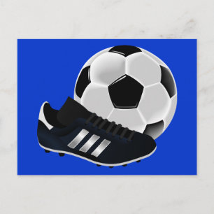 サッカー–155947サッカーのサッカーサッカーサッカーサッカーブートボールs ポストカード