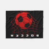 サッカー _1 フリースブランケット (正面(横))