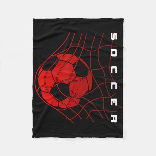 サッカー _1 フリースブランケット (正面)