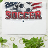 サッカー 2026 米国 キッチンタオル (折り畳み)