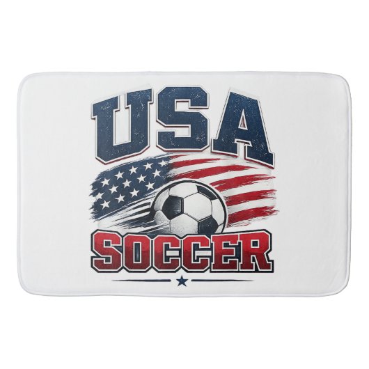 サッカー 2026 米国 バスマット (正面)