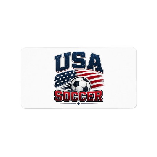 サッカー 2026 米国 ラベル (正面)