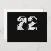 サッカー 22歳 誕生日 お祝い スポーツ ギフト ポストカード (正面/裏面)