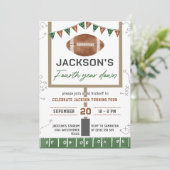 サッカー 4歳 誕生日パーティー 招待状 (スタンド正面)