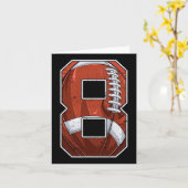 サッカー 8歳 誕生日 男の子 8才 カード (黄色い花)