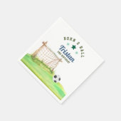サッカー「Born Two Ball」2歳の誕生日 スタンダードカクテルナプキン (角)