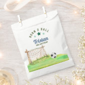 サッカー「Born Two Ball」2歳の誕生日 フェイバーバッグ (クリップ留めされた状態)