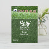 サッカー COACH パーティーのご案内 招待状 (スタンド正面)