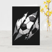 サッカー Ll つめ跡 引っかき傷 クール ゲームデー カード (黄色い花)