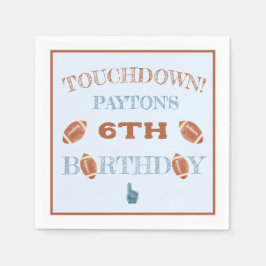 サッカーBIrthdayパーティー スタンダードカクテルナプキン