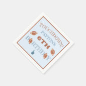 サッカーBIrthdayパーティー スタンダードカクテルナプキン (角)