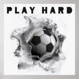 サッカーFutbolモチベーション・ポスター ポスター