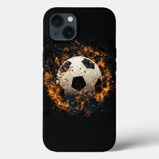 サッカーiPhoneケース – 磁気タフケース燃える Case-Mate iPhoneケース (裏面)