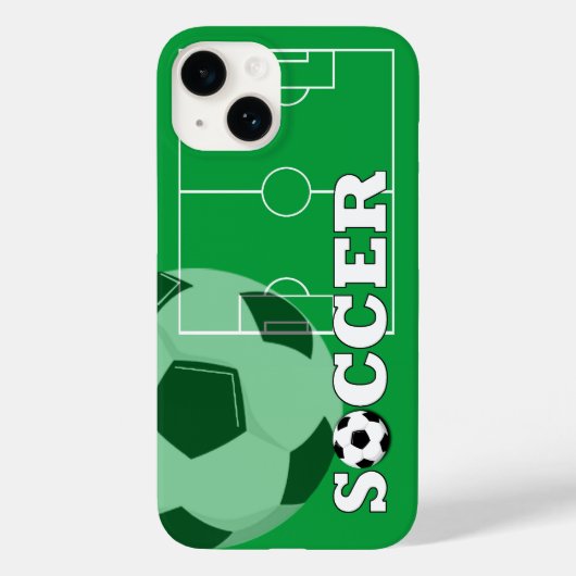 サッカーiPhoneケース Case-Mate iPhoneケース (裏面)
