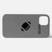 サッカーiPhone/iPadのケースパーソナライズされた名。 Case-Mate iPhoneケース (裏面 (横))