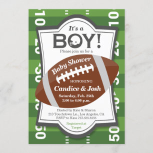 サッカーIt a Boy Baby Shawer招待状 招待状