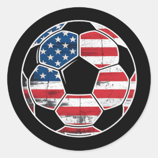 サッカーLl男子 サッカーLl アメリカ国旗 ラウンドシール