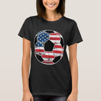サッカーLl男子 サッカーLl フラグ アメリカ国旗 Tシャツ