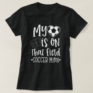 サッカーMimiはその分野の引用文に私のハートあります Tシャツ