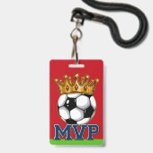 サッカーMVPバッジ バッジ (Front with Lanyard)