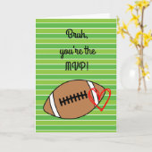 サッカーMVPブルーバレンタインデー カード (黄色い花)