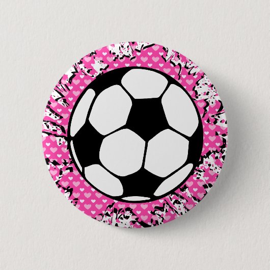 サッカーsplat. 缶バッジ (正面)