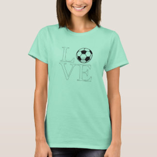 サッカーTシャツが大好き Tシャツ