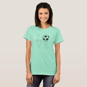 サッカーTシャツが大好き Tシャツ (正面フル)
