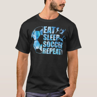 サッカーTシャツ食べ眠るサッカー少年時代 Tシャツ