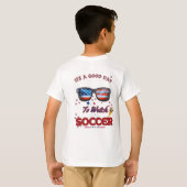 サッカーTシャツ | "サッカー観戦日和" Tシャツ (裏面フル)