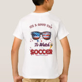 サッカーTシャツ | "サッカー観戦日和" Tシャツ (裏面)