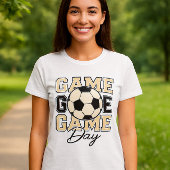 サッカーTシャツ | スポーツはっきりしたファングラフィックT型 Tシャツ