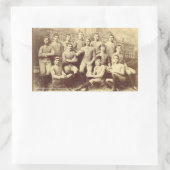 サッカーUMass 1888 長方形シール (バッグ)