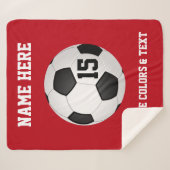 サッカ素晴らしーシニアナイトギフトアイディア シェルパブランケット (正面(横))