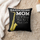 サックスおもしろいオクールンマーチングバンドママ クッション (ブランケット)