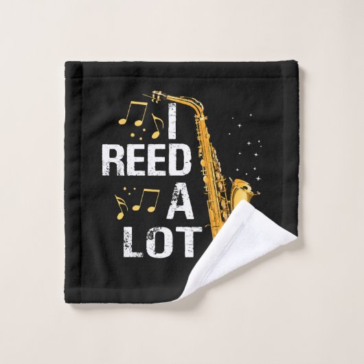 サックスおもしろいフォン ウォッシュタオル (ウォッシュタオル)