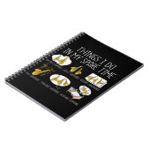 サックスおもしろいフォーン選手ギフトメンズジャズ音楽 ノートブック (左側)