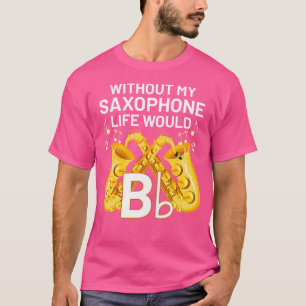 サックスおもしろい奏者ミュージシャンジャズ音楽サックス Tシャツ