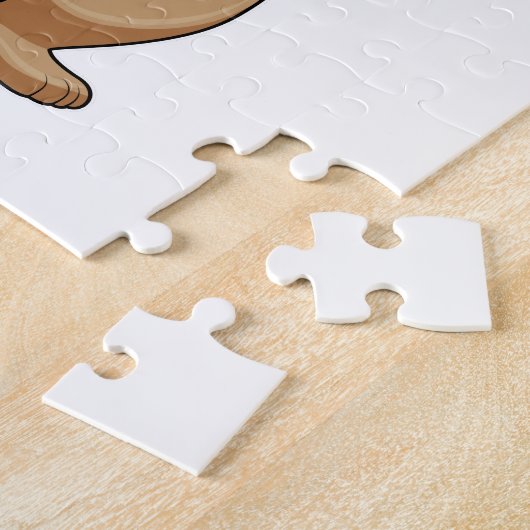 サックスとのミュージシャンとしてのクマ ジグソーパズル (側面)