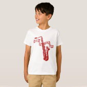 サックスと音符 Tシャツ (正面フル)