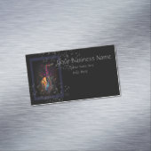 サックスのスプラッシュと音楽ノート マグネット名刺 (インサイチュ)