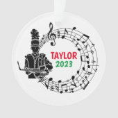 サックスのマーチングバンドクリスマス装飾 オーナメント (正面)