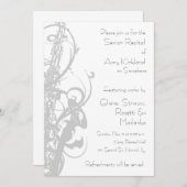 サックスのリサイタル 招待状 (正面/裏面)