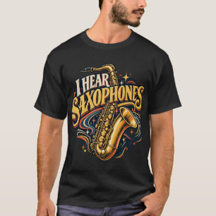 サックスの音色 レトロジャズTシャツ Tシャツ