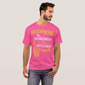 サックスは知的な人のための楽器 Sa Tシャツ (正面フル)