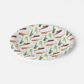 サックスをテーマにした ペーパープレート (アングル)