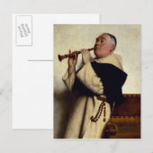 サックスを吹く修行僧 ポストカード (正面/裏面)